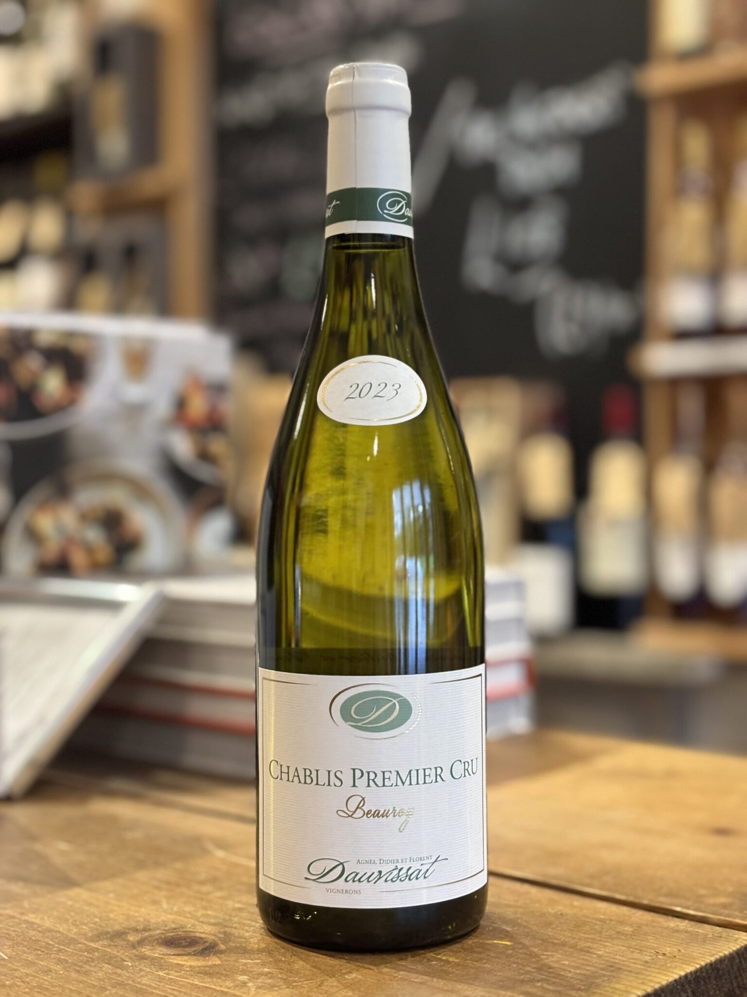 Bottle of Agnes & Didier Dauvissat Chablis Premier Cru Beauroy 2023, Burgundy, Bowland Forest Vintners