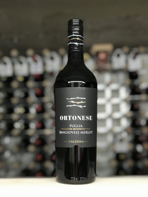 Bottle of Ortonese Sangiovese Merlot 2023, Puglia, Bowland Forest Vintners
