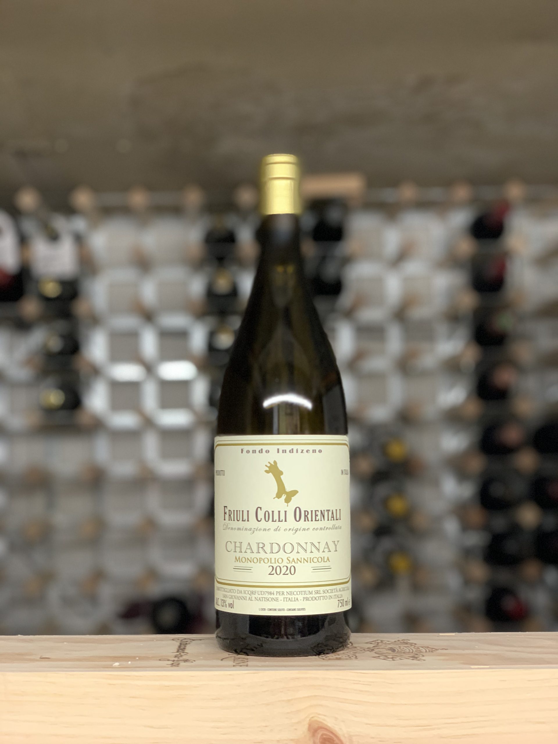 Bottle of Fondo Indizeno Chardonnay Monopolio Sannicola 2022, Friuli, Bowland Forest Vintners