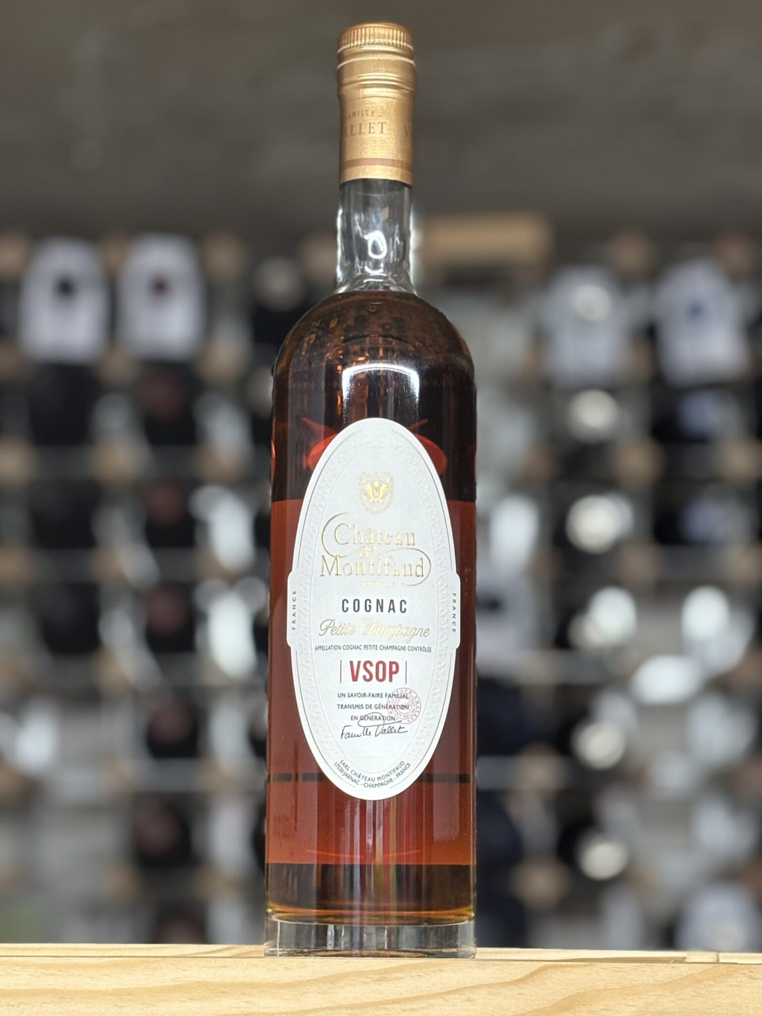 Bottle of Chateau Montifaud Petite Champagne VSOP Cognac, Bowland Forest Vintners