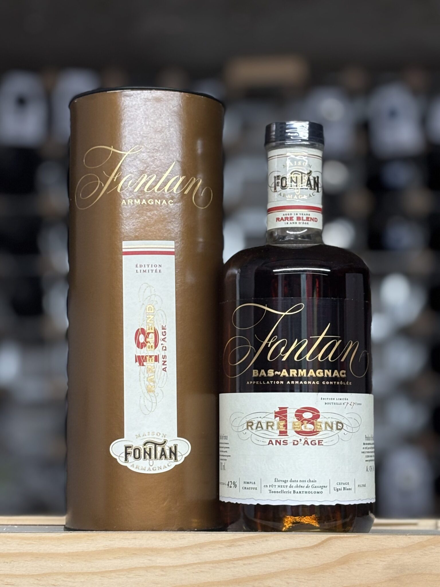 Bottle of Fontan Armagnac 18 year old Rare Blend, Bowland Forest Vintners