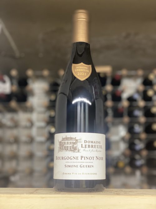 Bottle of Domaine Lebreuil Bourgogne Pinot Noir 2022, Burgundy, Bowland Forest Vintners