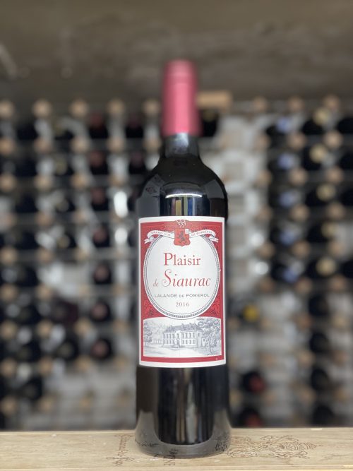 Bottle of Plaisir de Siaurac Lalande de Pomerol 2022, Bordeaux, Bowland Forest Vintners