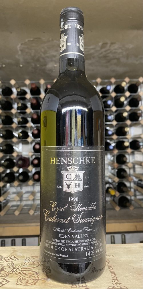 Bottle of Henschke 'Cyril Henschke' Cabernet Sauvignon 1998, Eden Valley, Bowland Forest Vintners