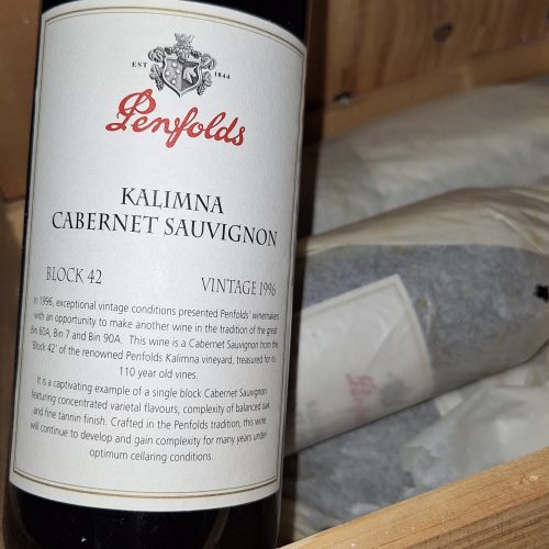 Bottle of Penfold's Block 42 Kalimna Cabernet Sauvignon 1996, South Australia, Bowland Forest Vintners