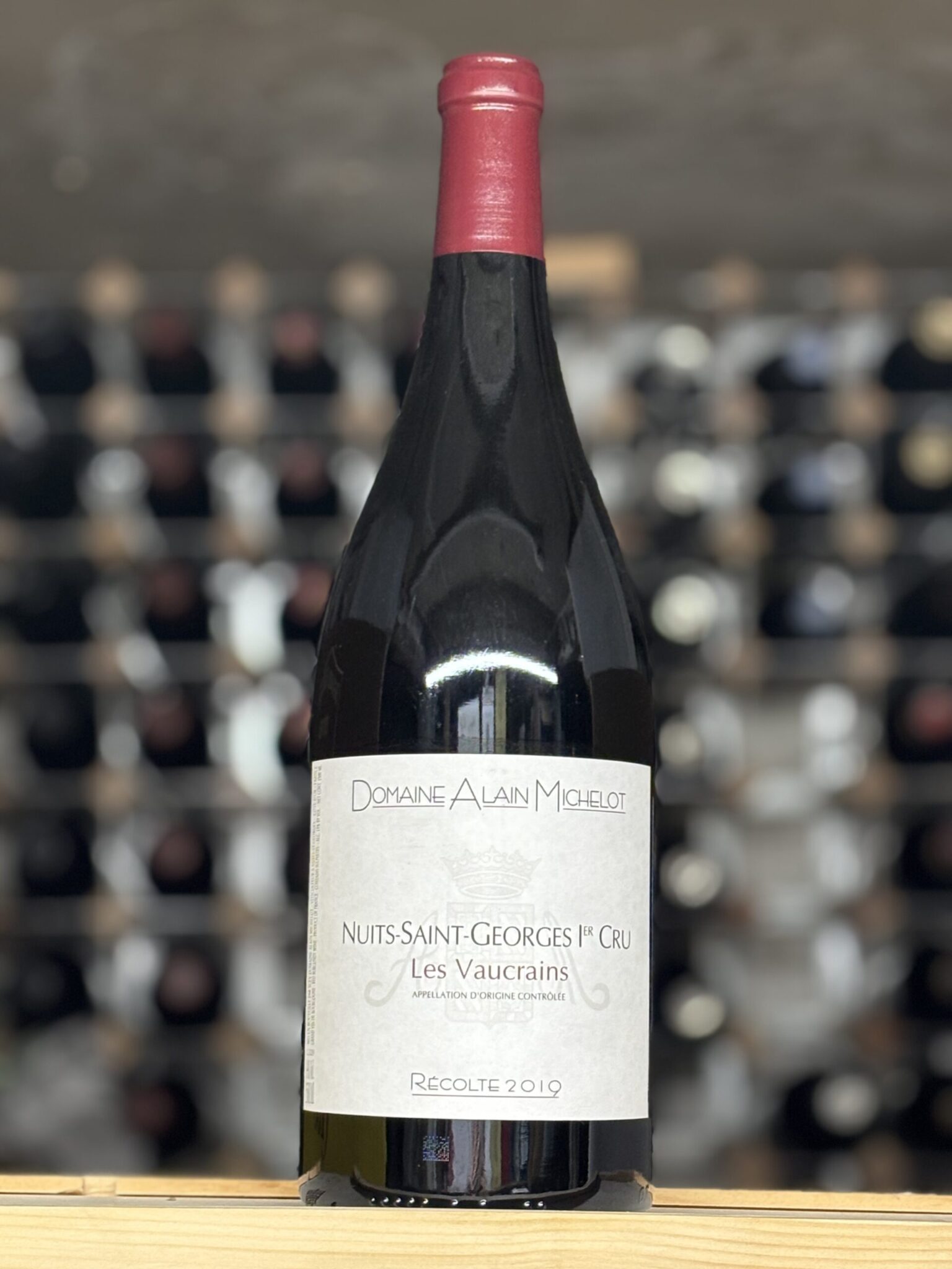 Bottle of Domaine Alain Michelot Nuits Saint Georges 1er Cru Les Vaucrains 2019, Burgundy 150cl