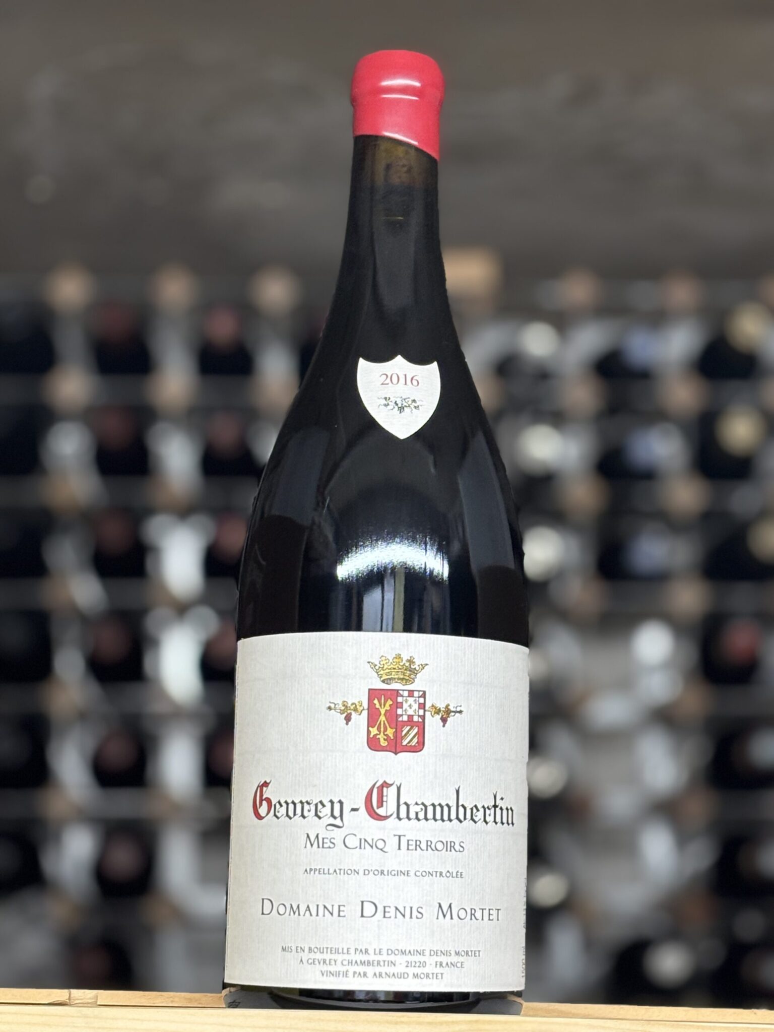 Bottle of Domaine Denis Mortet Gevrey Chambertin 'Mes Cinq Terroirs' 2016, Burgundy 150cl, Bowland Forest Vintners