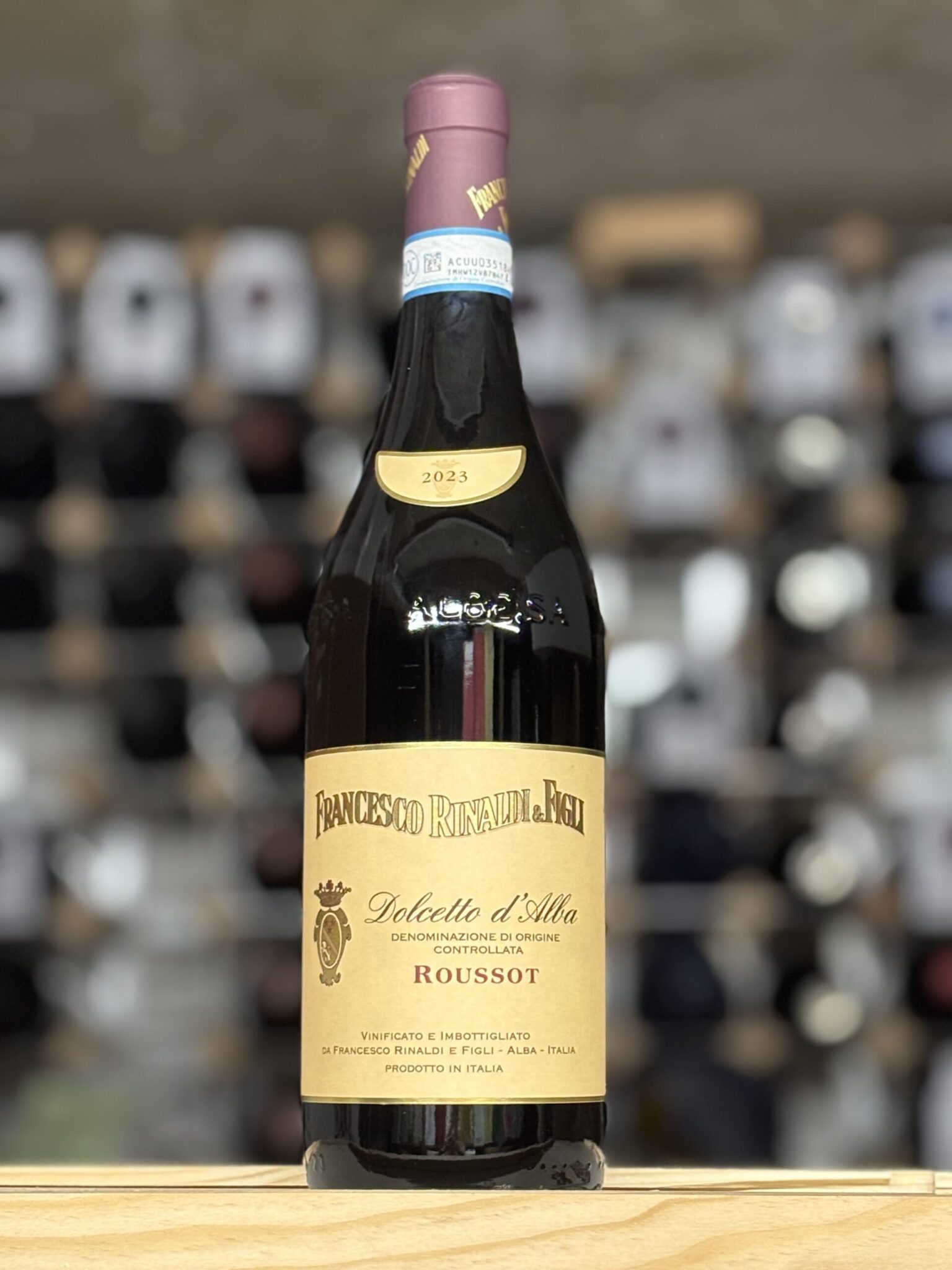 Bottle of Francesco Rinaldi & Figli Dolcetto d'Alba Roussot 2023, Piedmont, Bowland Forest Vintners