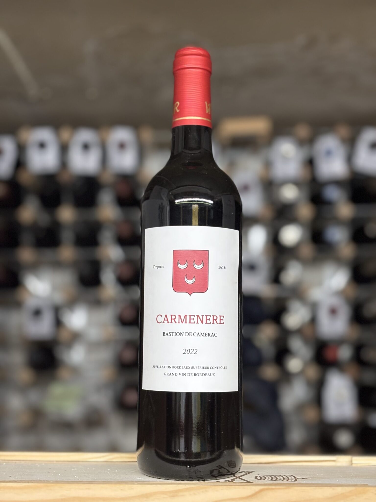 Bottle of Bastion de Camerac Carmenere 2022, Bordeaux, Bowland Forest Vintners