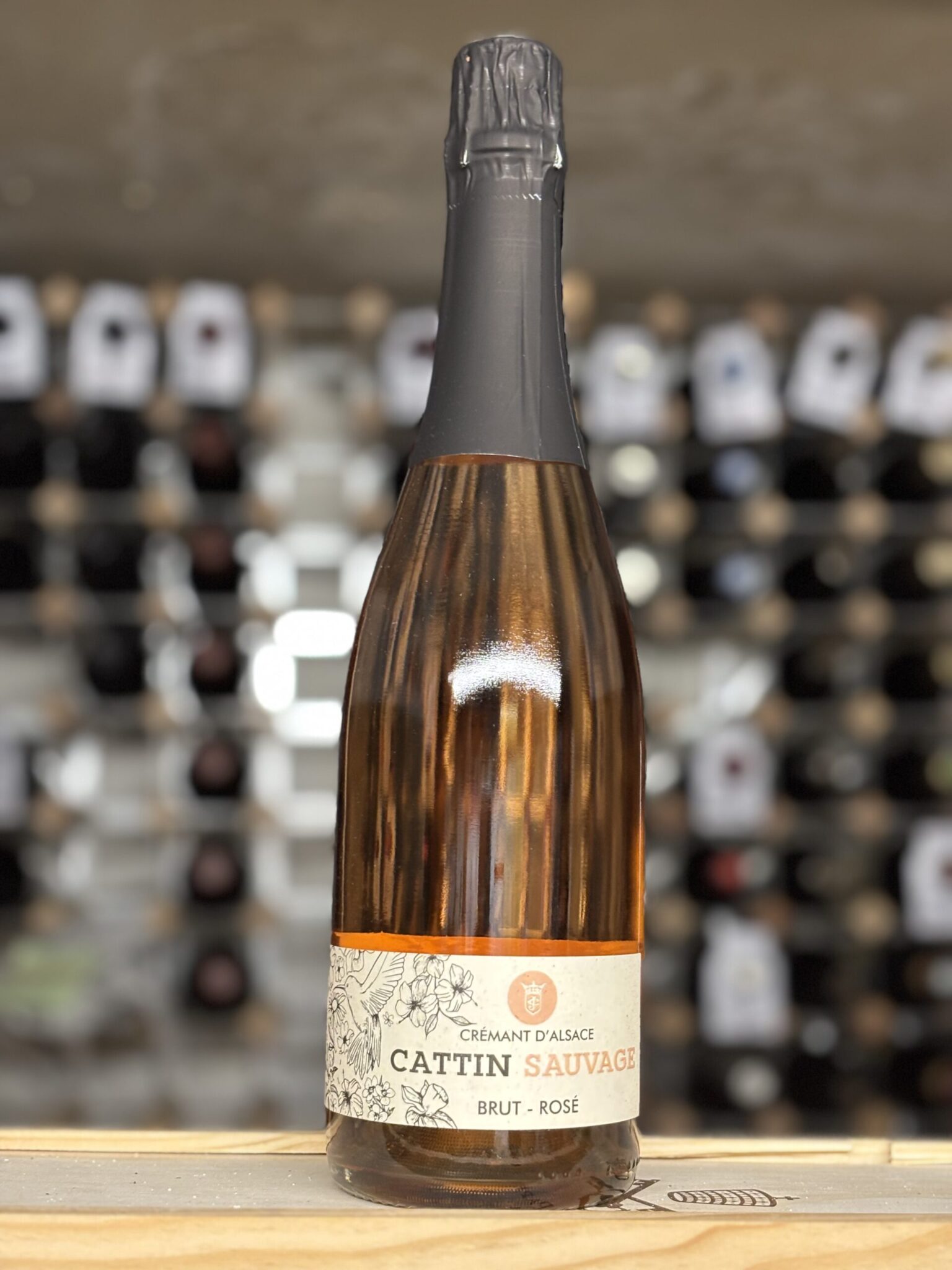 Bottle of Joseph Cattin Sauvage Cremant d'Alsace Brut Rose, Alsace, Bowland Forest Vintners