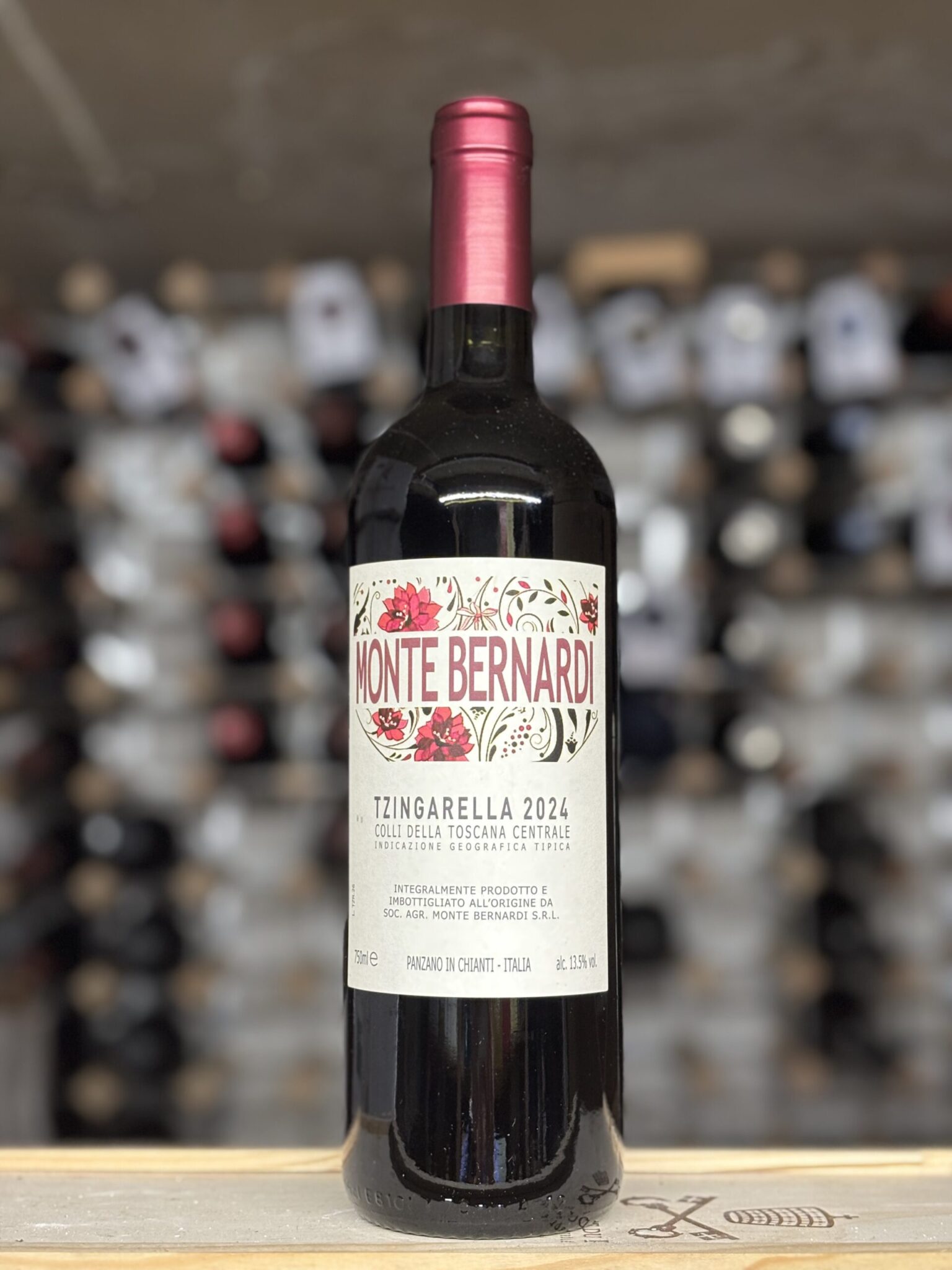 Bottle of Monte Bernardi Tzingarella 2024, Tuscany, Bowland Forest Vintners