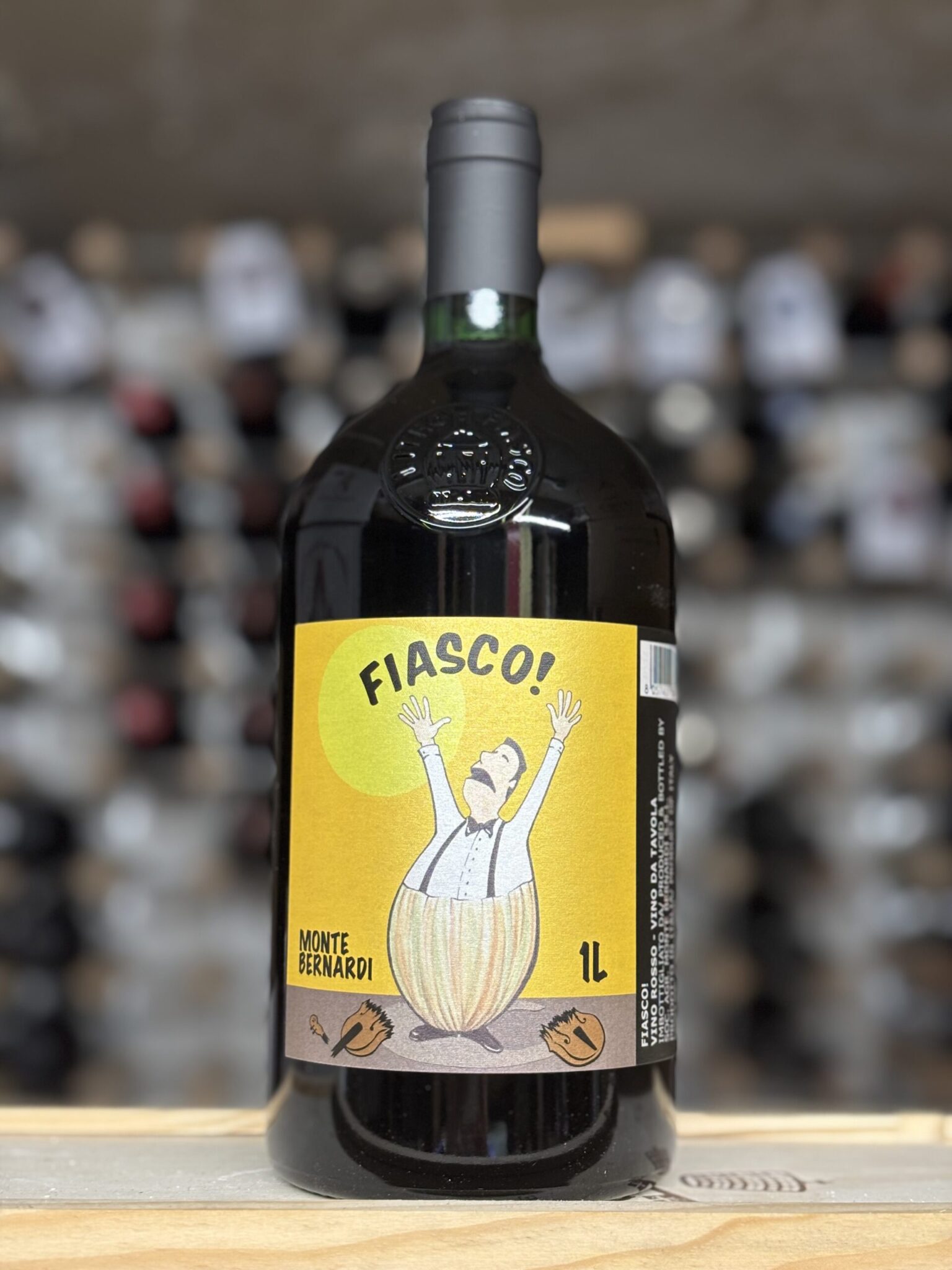 Bottle of Monte Bernardi Fiasco! NV, Tuscany 1 Litre, Bowland Forest Vintners