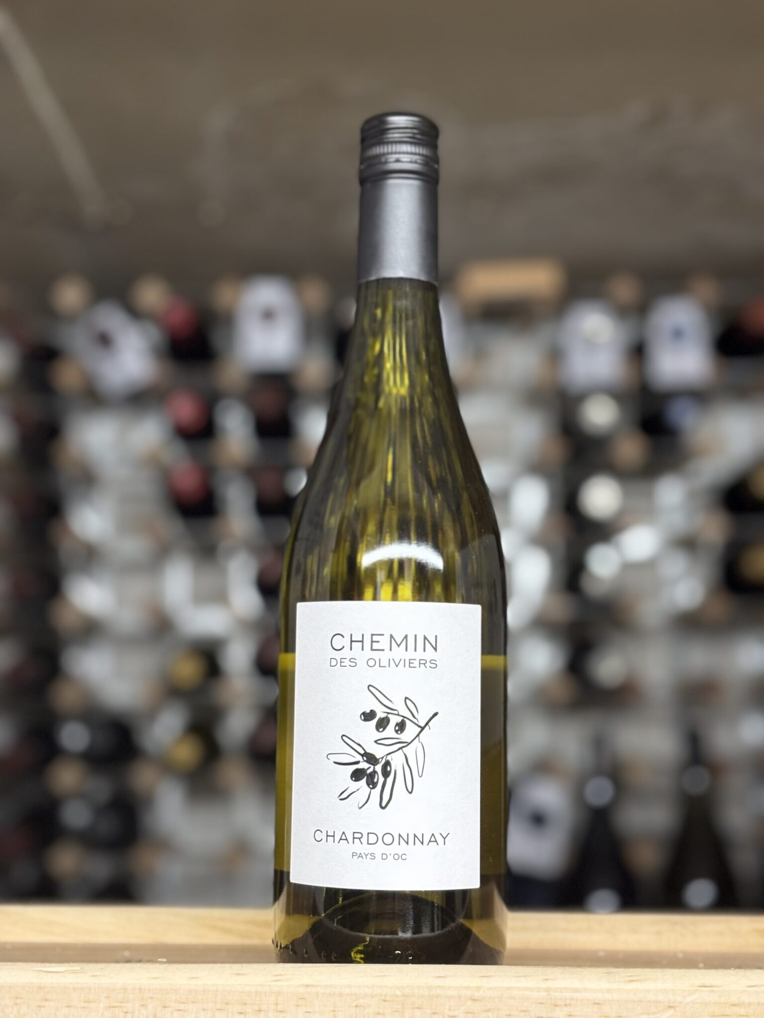 Bottle of Chemin Des Oliviers Chardonnay 2024, Languedoc, Bowland Forest Vintners