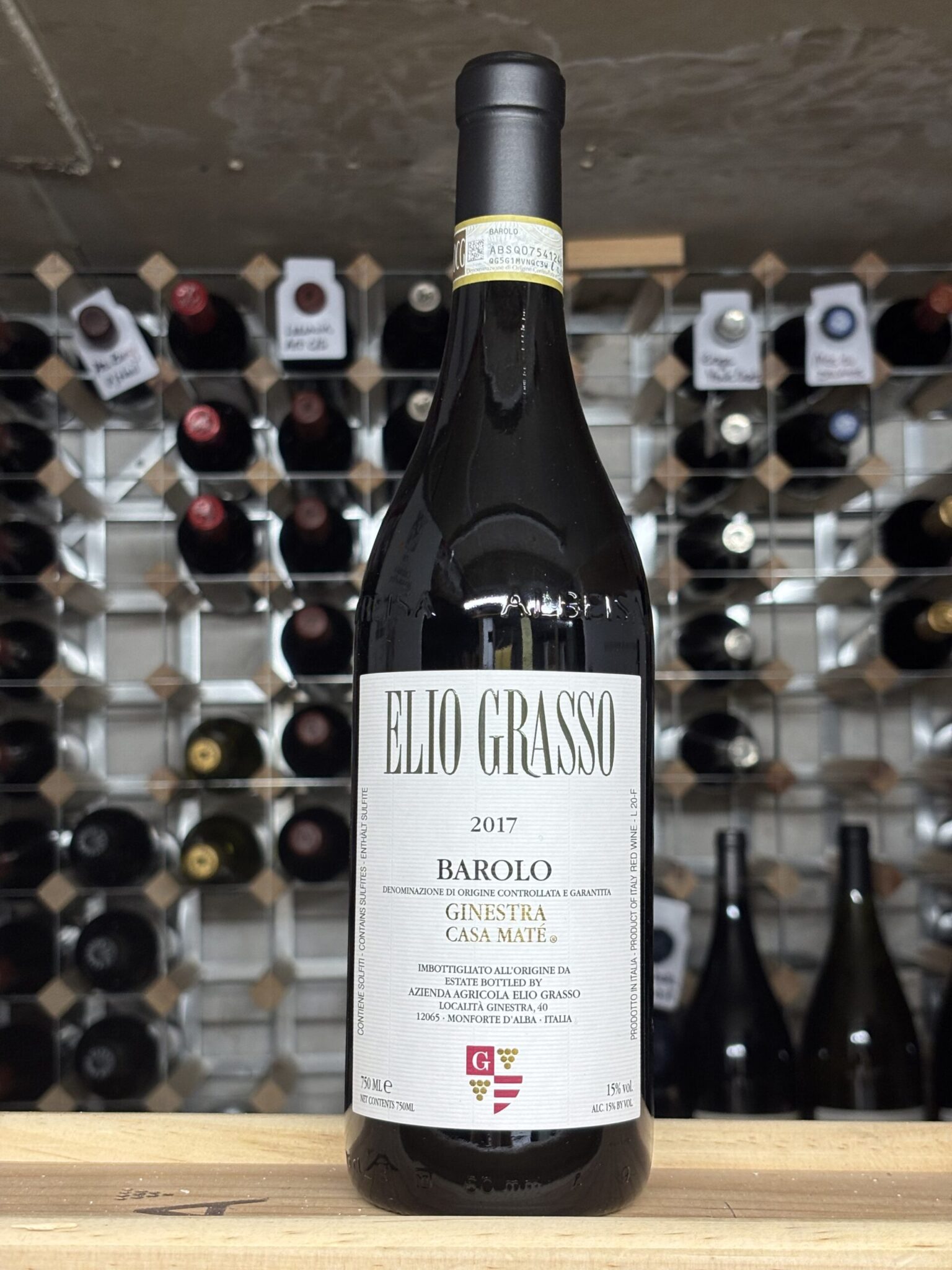 Bottle of Elio Grasso Barolo Ginestra Casa Mate 2017, Piedmont, Bowland Forest Vintners